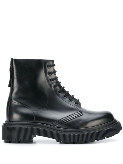 Adieu X Etudes Lace-up Boots In Black