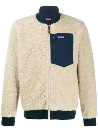 Patagonia Textured Bomber Jacket In Neutrals
