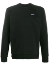Patagonia Logo Patch Sweatshirt In Black