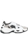 Emporio Armani Panelled Sneakers In White
