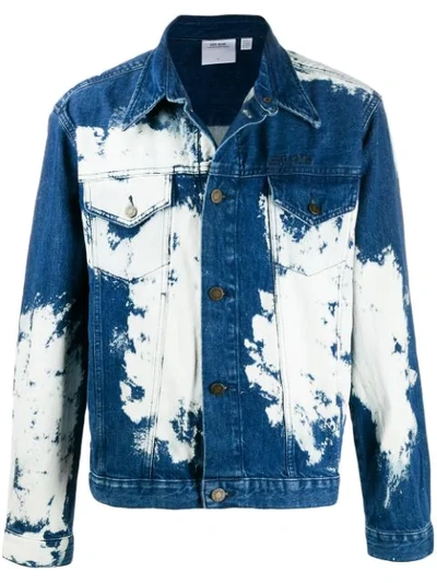 Calvin Klein Jeans Est.1978 1978 Bleached Denim Jacket In Blue