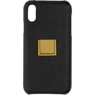 Saint Laurent Iphone X Case With Ring In 1000 Black