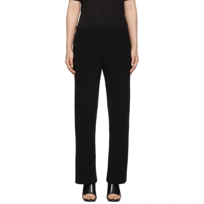Balenciaga Black Wool And Cashmere Lounge Pants In 1000 Black