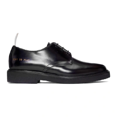 Common Projects Standard Leather Derby Shoes In Black