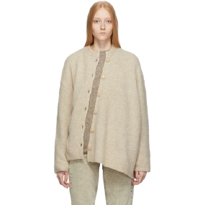 Totême Toteme Off-white Noma Cardigan In 125 Offwhit ModeSens