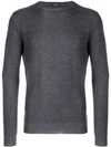 Zanone Crew Neck Jumper In Green