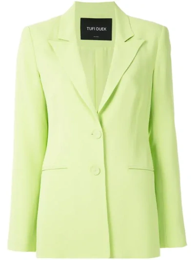 Tufi Duek Tailored Blazer In Green