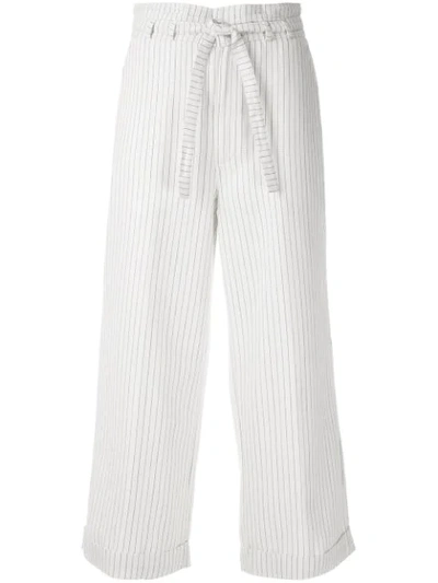 Tufi Duek Striped Culottes In White