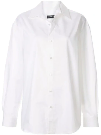 Y/project Boyfriend Shirt In White