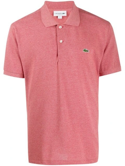 Lacoste Embroidered Logo Polo Shirt In Pink