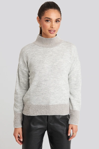 Trendyol Beard Yarn Sweater Grey In Gray