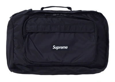 Pre-owned Supreme Duffle Bag (fw19) Black