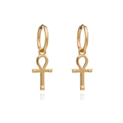 Rachel Jackson London Key Of Life Mini Hoops - Gold