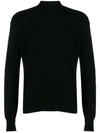 Maison Flaneur Turtle Neck Sweatshirt In Black