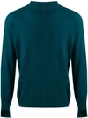 Maison Flaneur Roll Neck Sweater In Blue