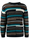 Maison Flaneur Ribbed Knit Sweater In Blue