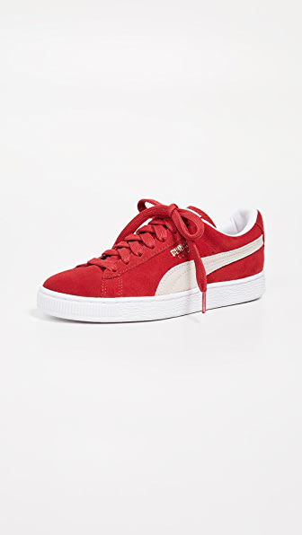 puma suede classic red and white