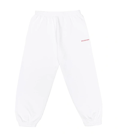 Balenciaga Cotton-jersey Trackpants In White
