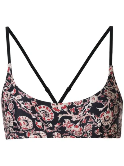 The Upside Patterned Sports Bra In Blue