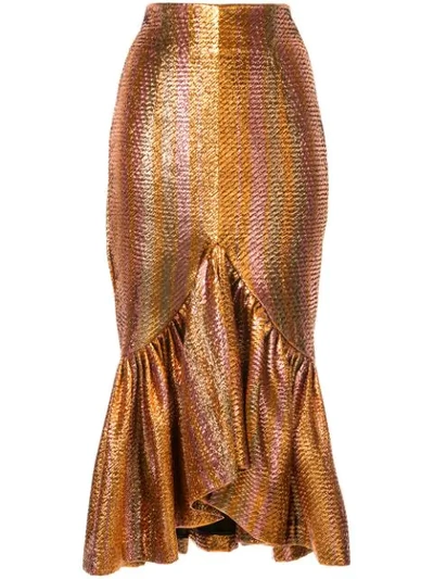 Alice Mccall Electric Nights Skirt In Gold