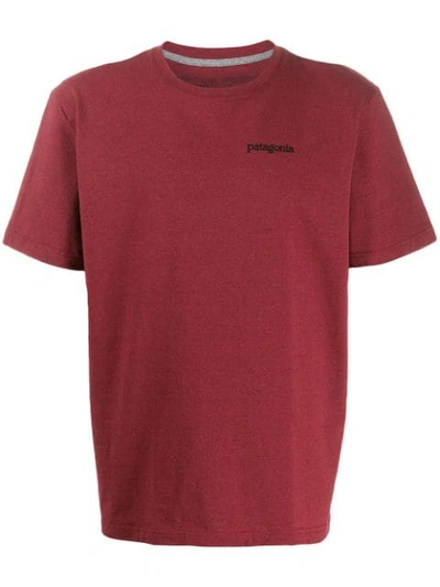 Patagonia Logo Print T-shirt In Red