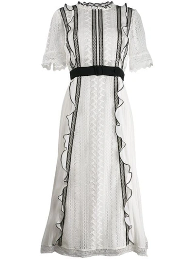 chinese dress ladies Self-Portrait Lace Midi Dress