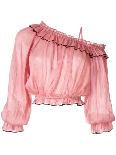 Aje 'beatrice' Bluse In Pink