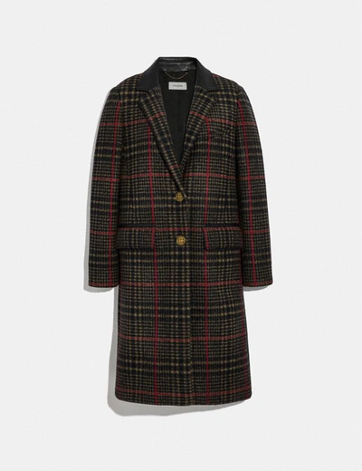 Coach Tailored Wool Coat - Women's In Neutral