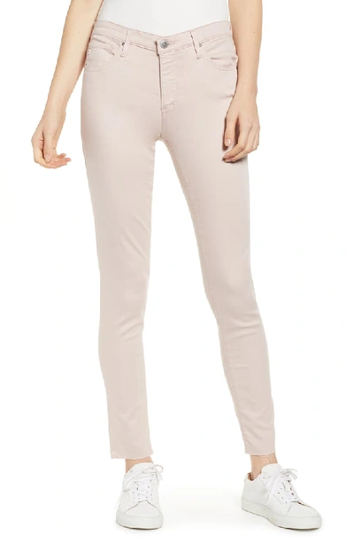 Ag The Legging Ankle Cropped Skinny Jeans In Peaked Pink