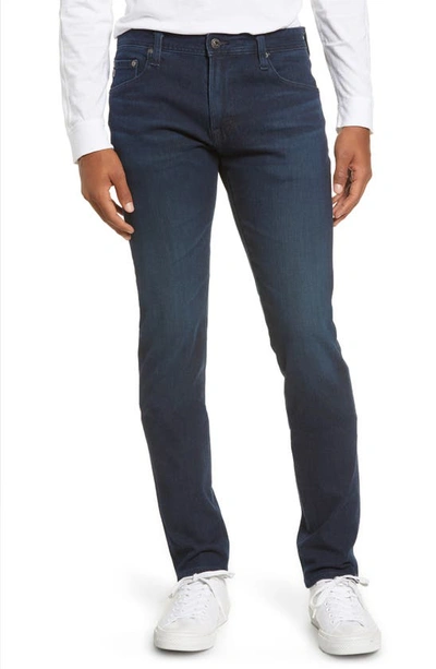 Ag Everett Dark Wash Straight Leg Jeans In Regulator