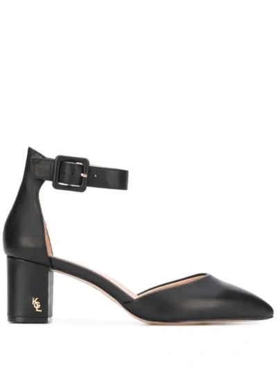 Kurt Geiger Black Leather 'burlington' Sandals