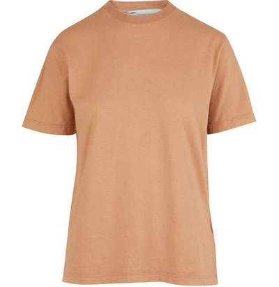 Off-white Off White Tonal Logo Print T-shirt In Nude/nude