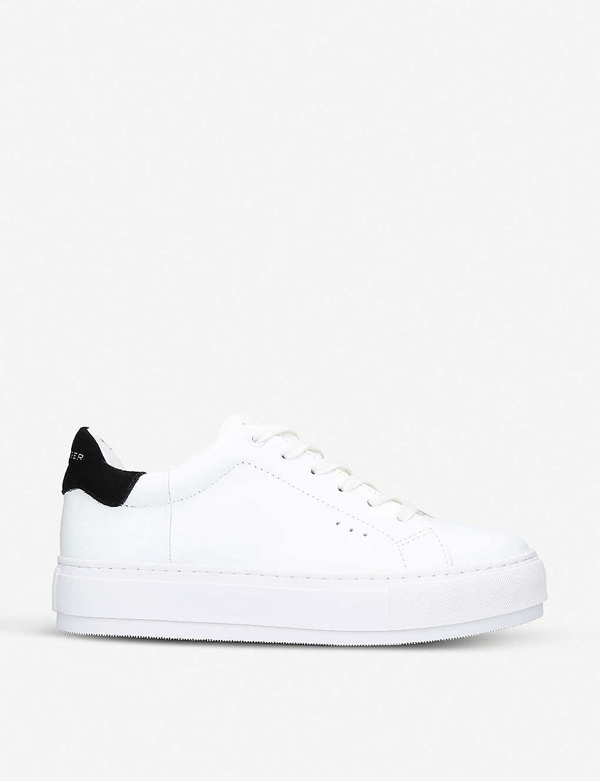 white trainers with platform