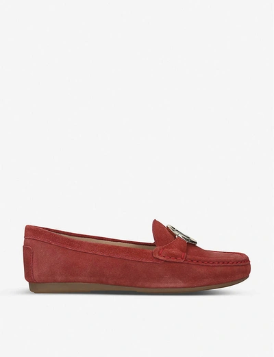 Michael Michael Kors Crawford Logo-embellished Suede Loafers In