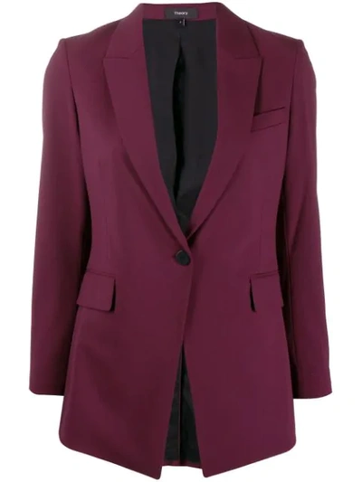 Theory Etiennette Blazer In Red