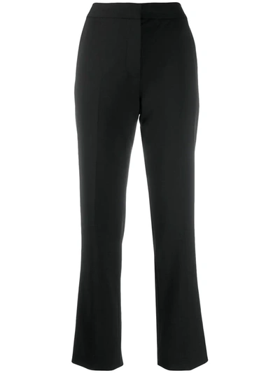 Victoria Victoria Beckham Ottoman Straight-leg Trousers In Black