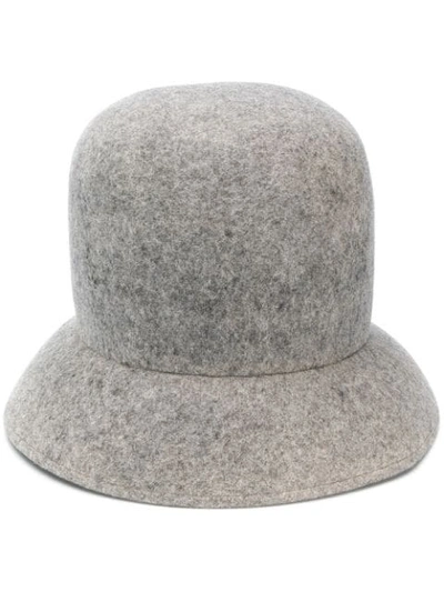 Nina Ricci Angled Brim Hat In Grey