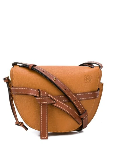 Loewe Gate Shoulder Bag In Brown