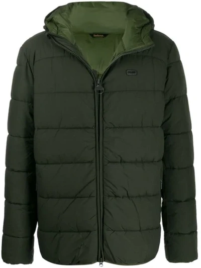 Barbour Padded Coat In Green