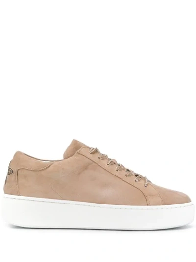 Lorena Antoniazzi Lace-up Trainers In Brown