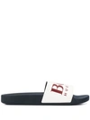 Hugo Boss Branded Slides In 466 Open Blue