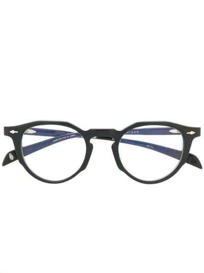 Jacques Marie Mage Round Frame Glasses In 黑色