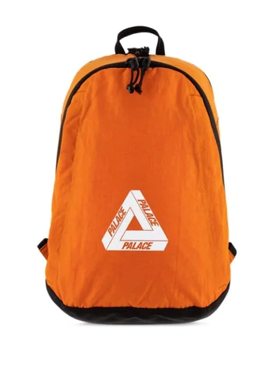 Palace Logo Print Backpack In Black