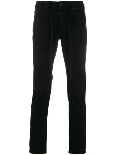 Off-white 5-pocket Slim Fit Jeans In Black