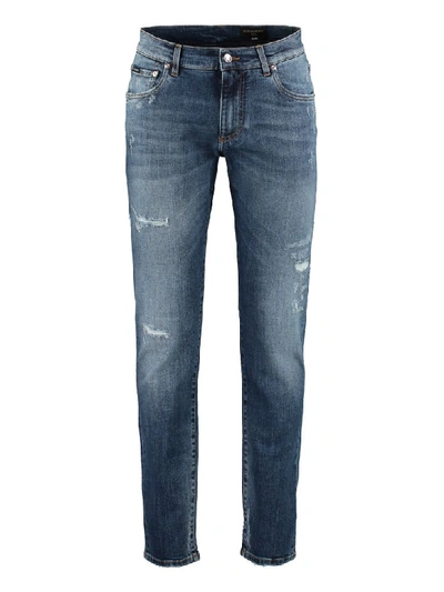 Dolce & Gabbana Slim Fit Jeans In Denim