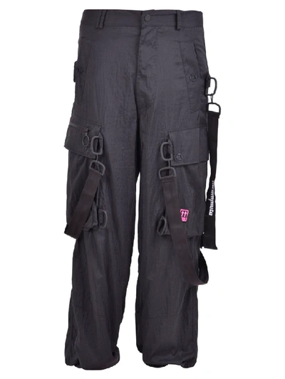 Off-white Cargo Trousers In Blk/white