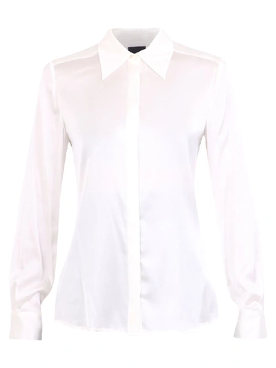 Pinko Satin Shirt In White