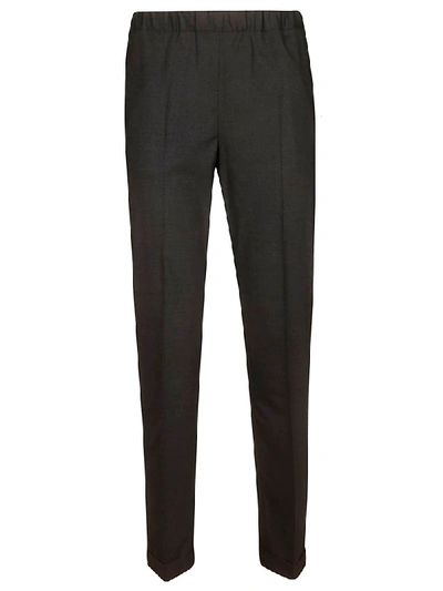 Alberto Biani Elasticated Waist Trousers In Anthracite