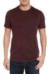 Robert Barakett Georgia Crewneck T-shirt In Deep Bordeaux