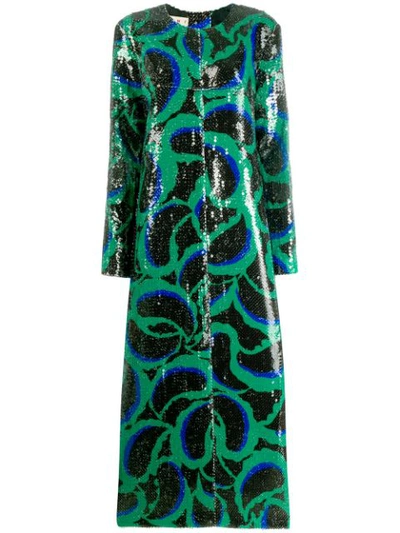 Marni Sequined Cornucopia Pattern Dress In Print